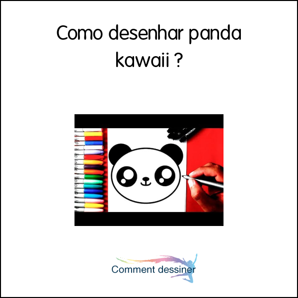 Como desenhar panda kawaii